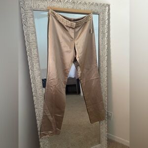 Valentino Gold Pants with beads Detail